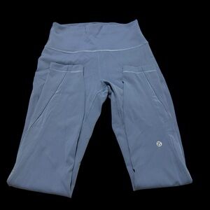 Lululemon Blue Pant Leggings Size 4 Yoga Running Gym Pilates Workout